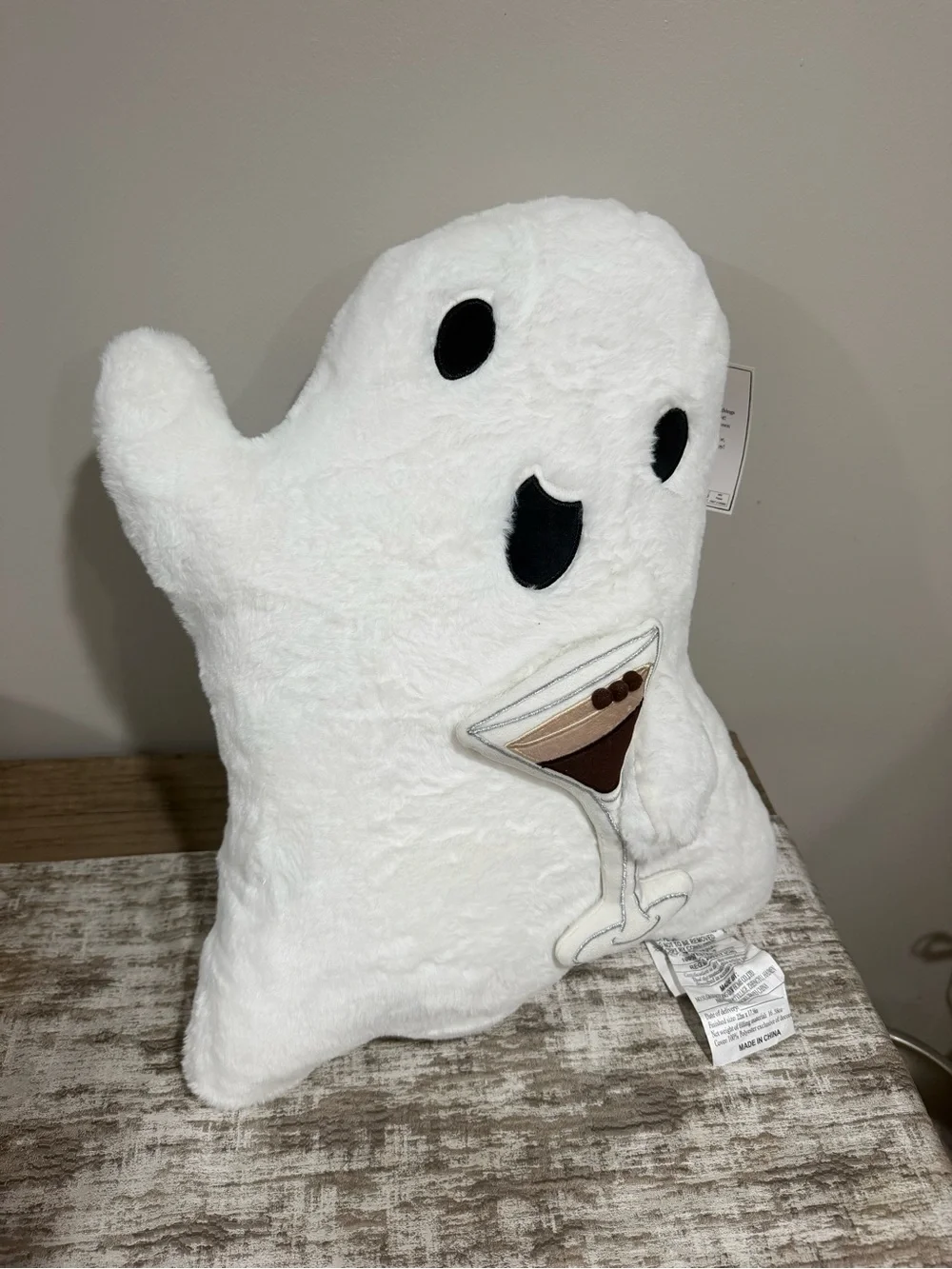 Martha Stewart Ghost Pillow with Espresso Martini